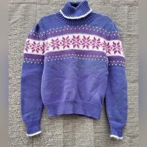 The Aspen Lid rare sweater made in Aspen, USA purple Size s/m